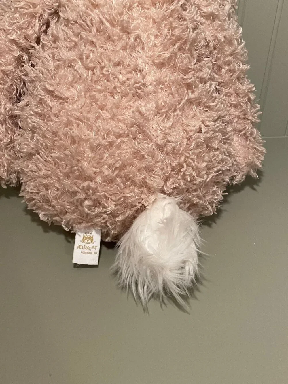 Huge Jellycat Bashful Luxe Bunny Curly - Retired - Preloved
